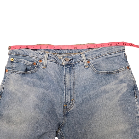 Mens 511 Levi's Light Blue Straight Leg Jeans Slim 36x32 Run Small - Picture 8 of 13